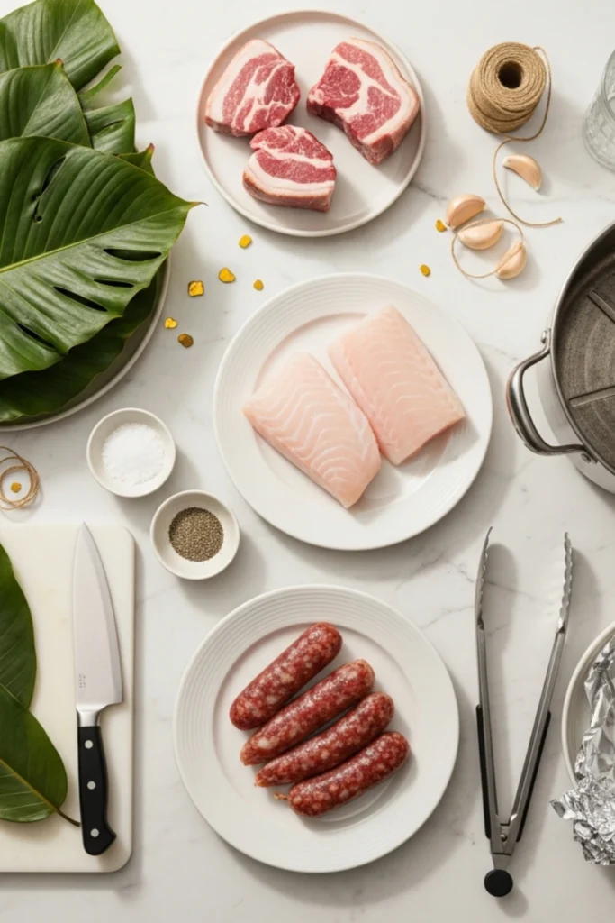 Tender Lau Lau Recipe Authentic Hawaiian Dish Ready in 5 Hours 1 High-quality food photo of Lau lau.